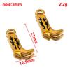 2pcs 304 Stainless Steel Enamel Fish Tail Pendant Mermaid Tail Charm DIY Trend Necklace Earring Jewelry Making Keychain Supplies