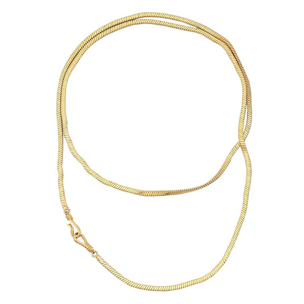 GEMCHIC Women s Geometric Snake Chain Necklace, Adjustable Long Pendant Jewelry for Sweaters