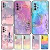 Capa de Telefone Arco-íris em Aquarela com Nome Personalizado Para Samsung Galaxy A53 A33 A23 A13 A52 A32 A22 A12 A51 A71 A14 A24 A34 A54 A21S