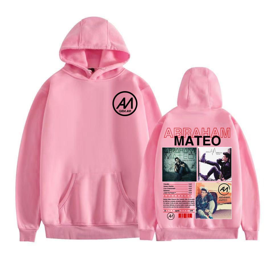 Rapper Abraham Mateo Musikalbum Grafik Hoodies Herrenbekleidung Vintage 90er Hip Hop Sweatshirts Fleece Übergroßer Hoodie Pullover