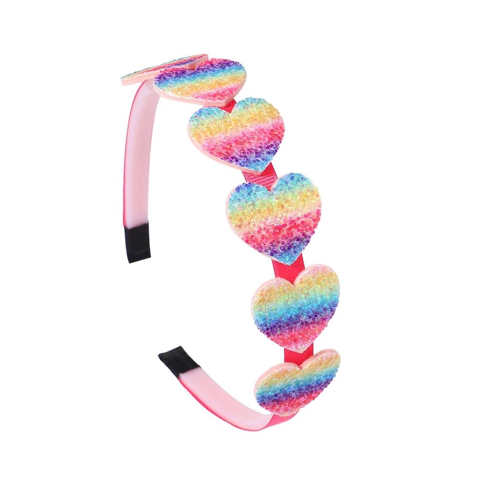 1pcs Fashion Glitter Kids Hair Band Lovely Bow Stars for Headband Girls Cute Colors Hair Tiaras Hairbands Hair Accessories Gifts