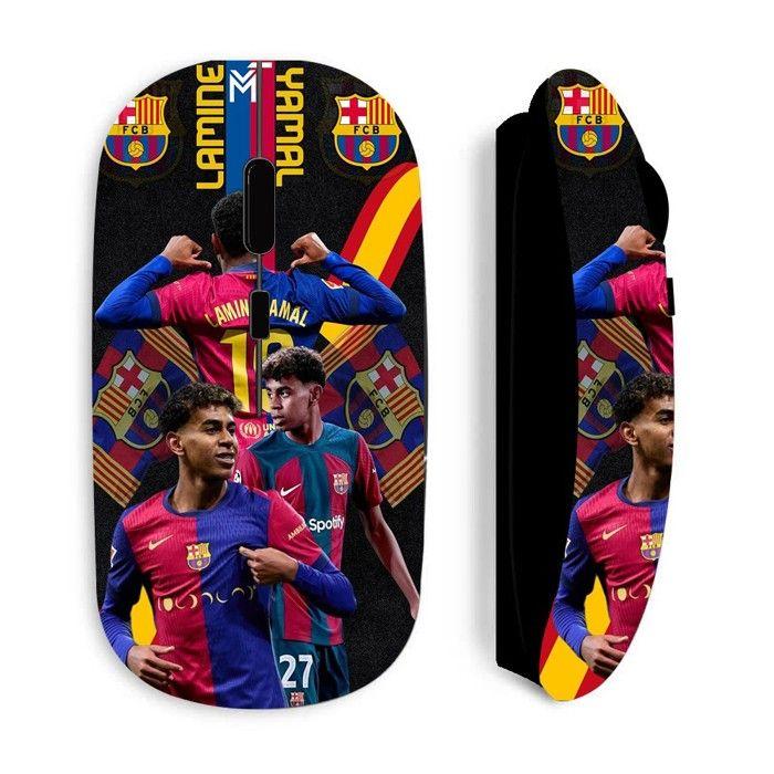 Souris noir Sans Fil Lamine Yamal FC Barcelone Wallpaper