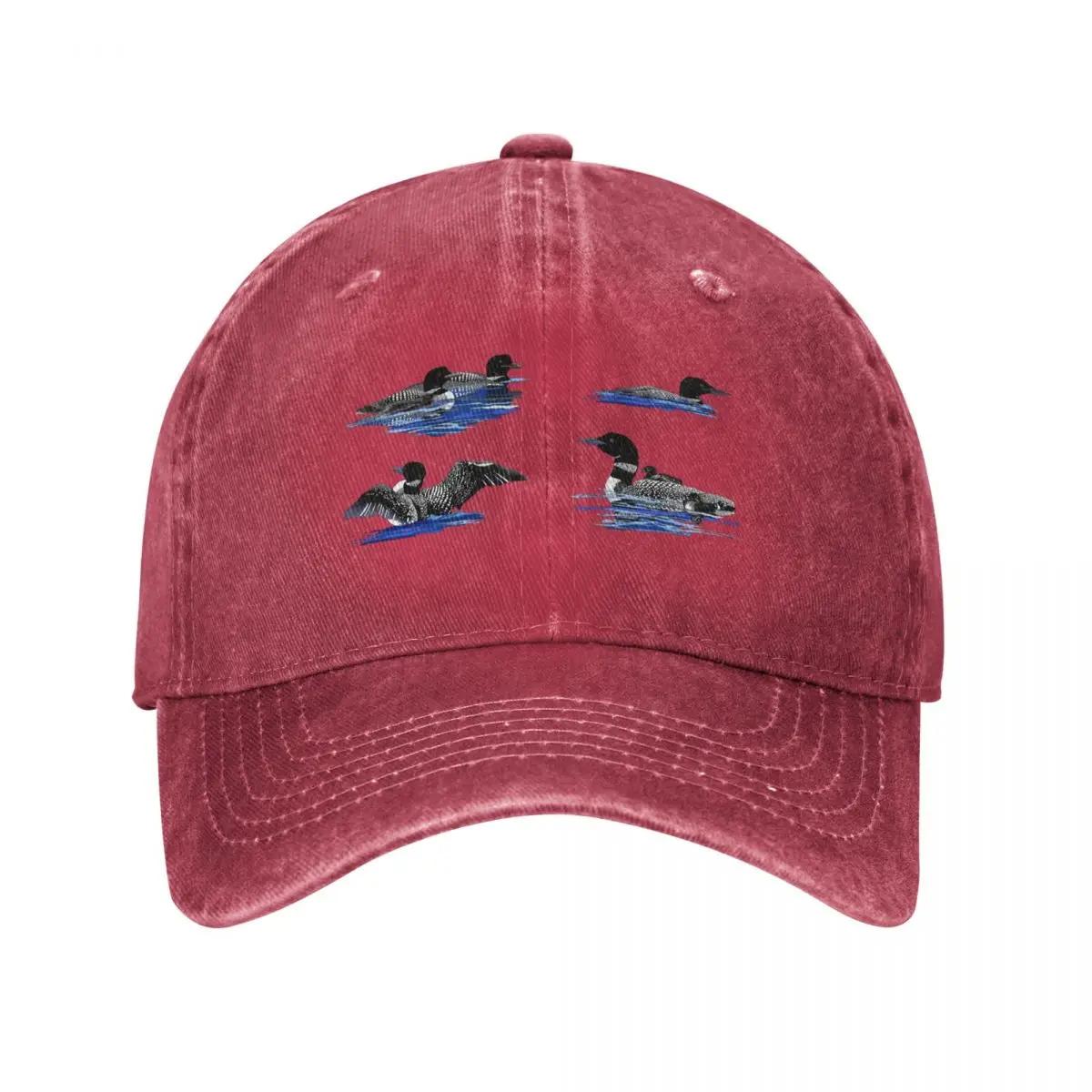 Loons on a Lake Baseball Cap New In The Hat dad hat summer hat custom caps Women Unisexs