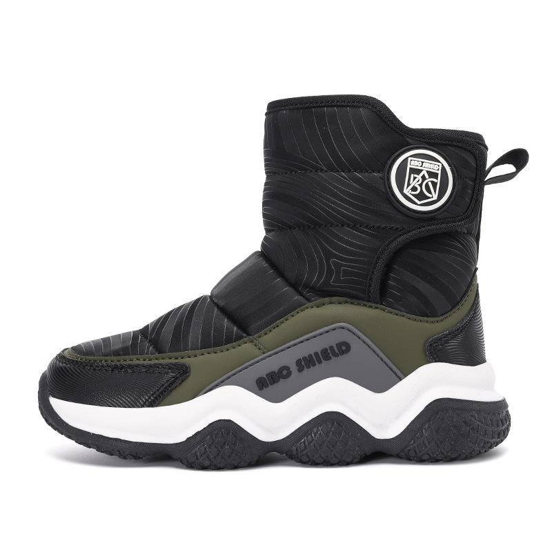 Factory direct sales children s snow boots 2026 winter new velvet thickened warm children s shoes children s northeast winter shoes cross-border children s snow boots