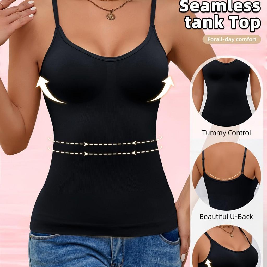 Grenzüberschreitendes Tanktop mit langen Spaghettiträgern und integrierten Polstern