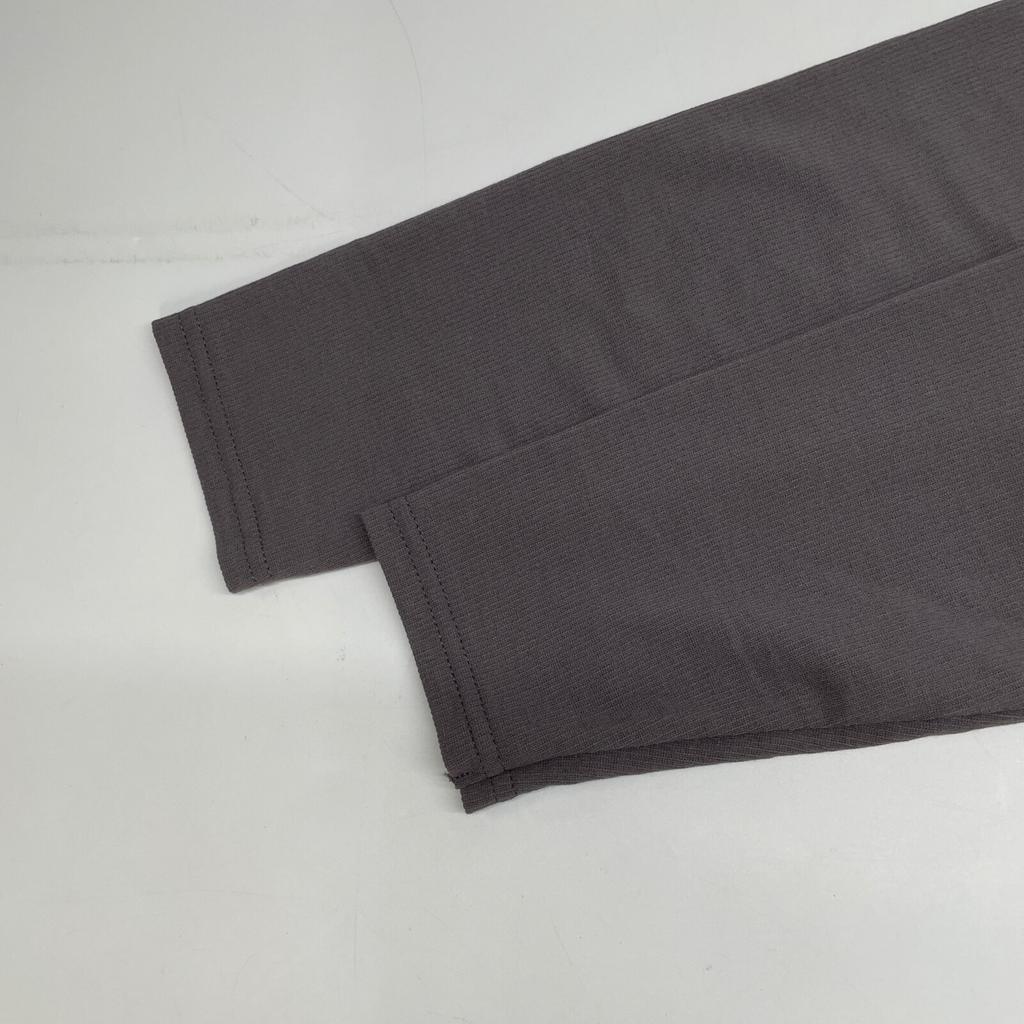 THIRD MAGAZINE A0833UA 110 Grey Cotton Crew Neck Long Sleeve One Piece Dress 2 grayUsed