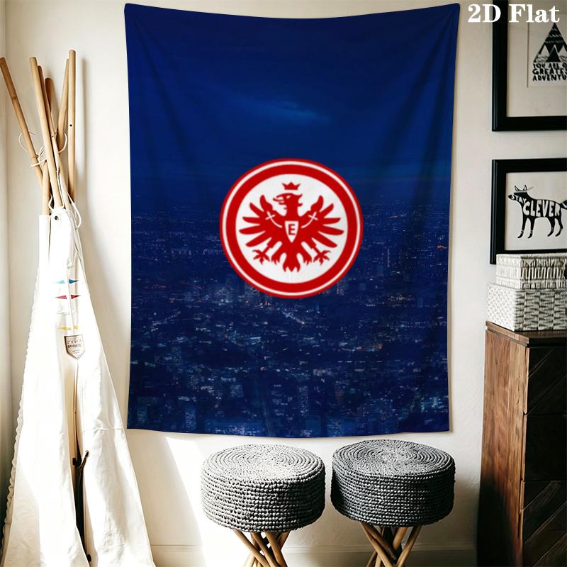 Eintracht Frankfurt Wall Tapestry Aesthetic Wall Hanging Printed Fabric Blanket Decorative Tapestries for Bedroom Living Room Home Decor