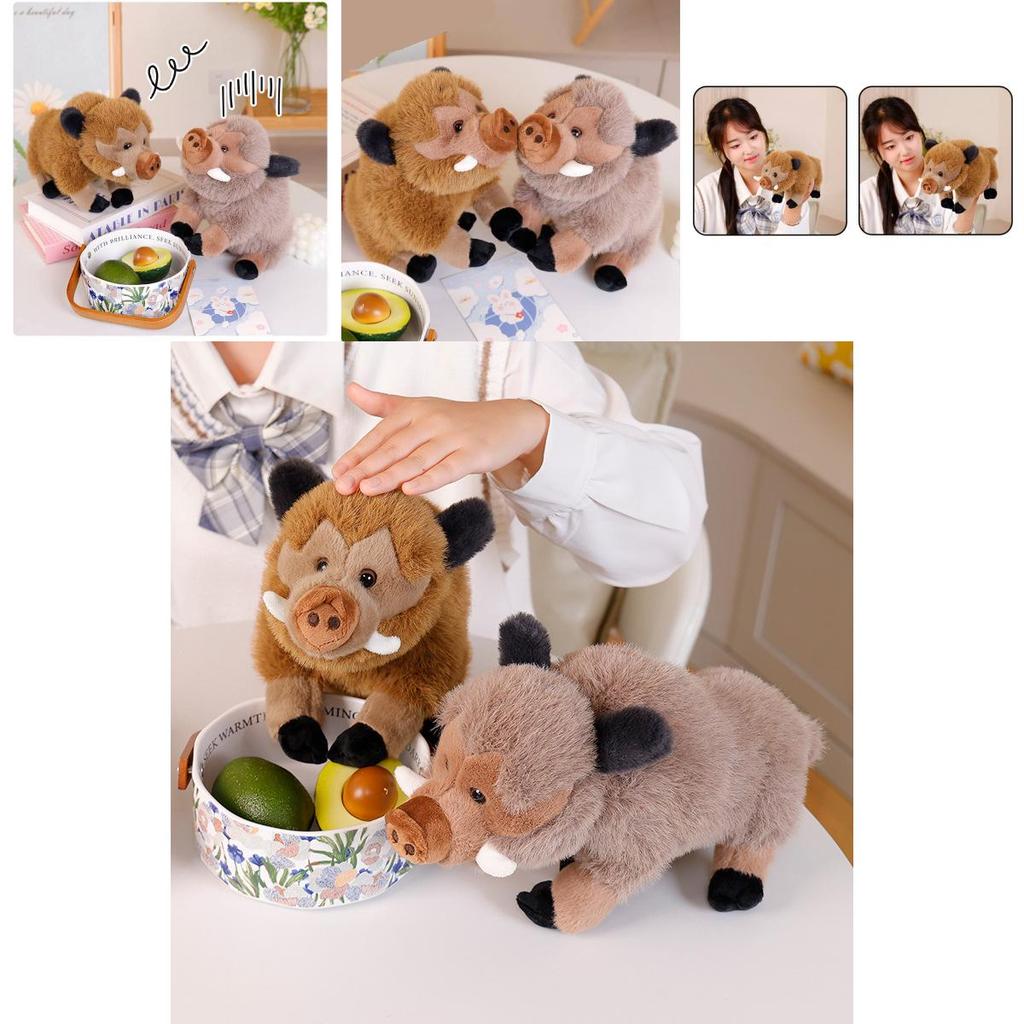 Adorable Cute Wild Boar Plush Toy Soft Pig Doll Perfect For Kids Birthday Gifts