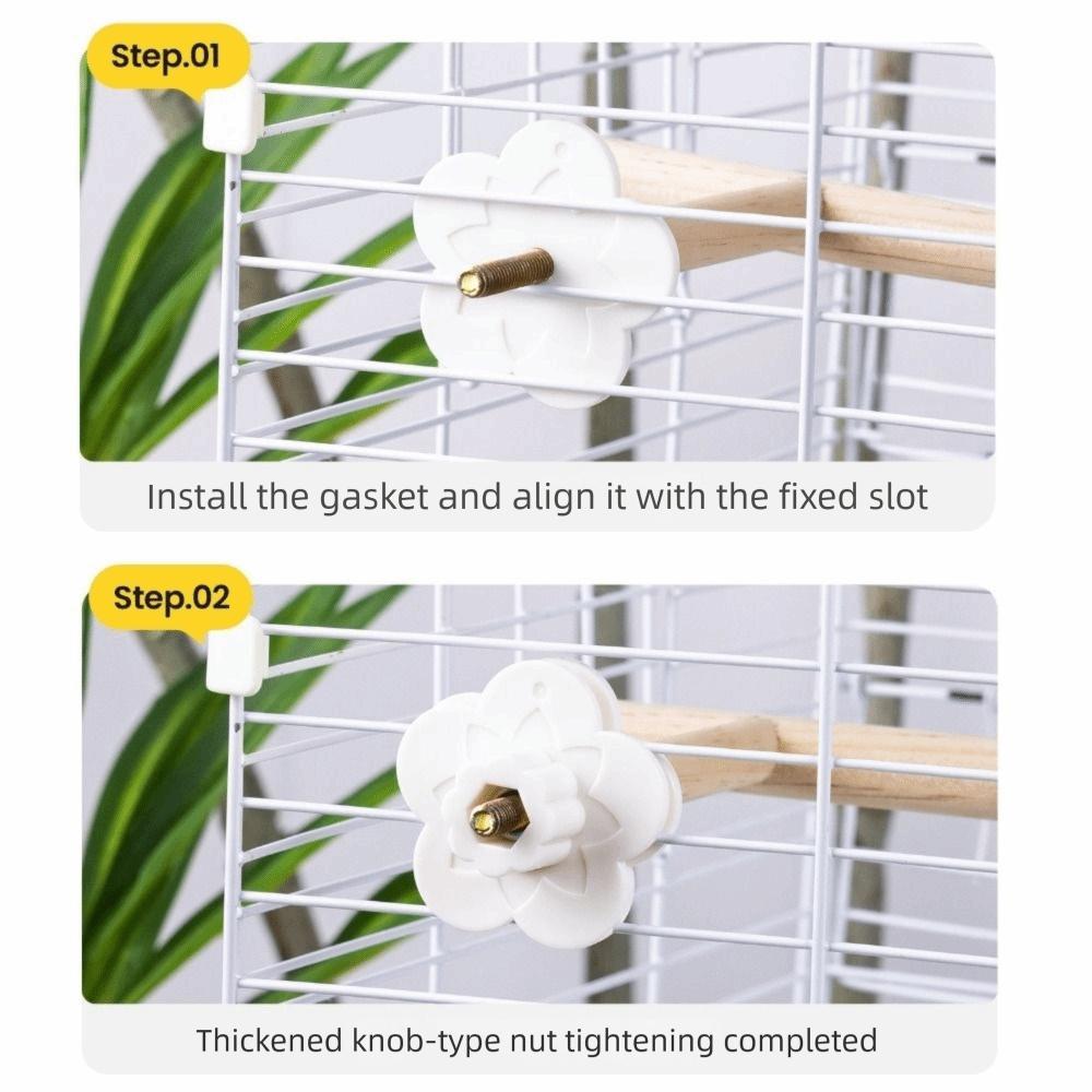 Wear-Resisting Bird Mirror Perch Bite-Resistance Parrot Platform Stand Parrot Mirror Toy Playing