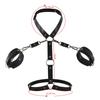 Neck To Wrist Restraints Kit Sexy Women Fetish Behind Back Handcuffs Collar Adjustable Bondage Set Couple Sex Game Tool 18+