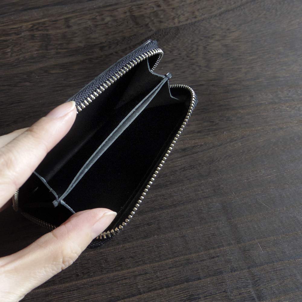 Krokodil Mini Münzfach Echtleder Geldbörse Münzbörse Leder [Laquju] Herren Damen (Sattes Grau)