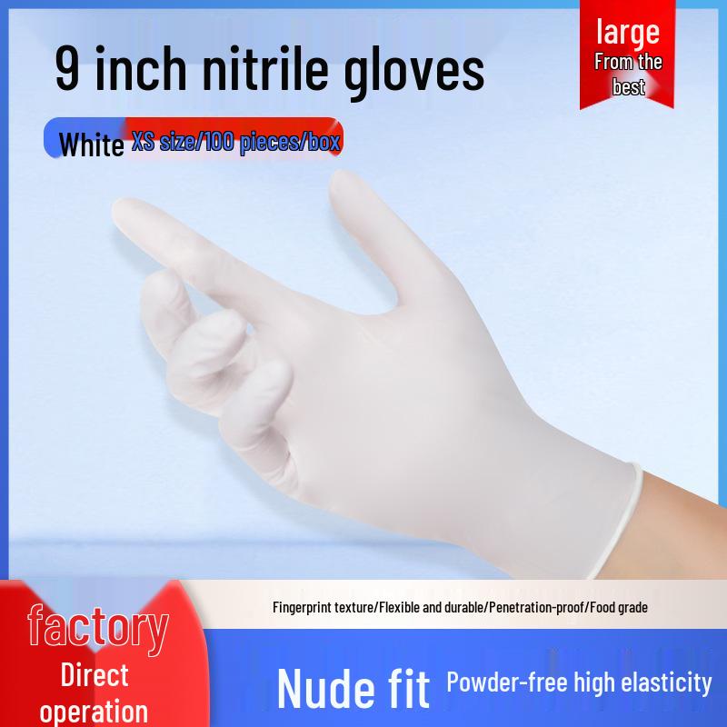Food Grade Nitrile Gloves for Kitchen, Salon, and Dental Use