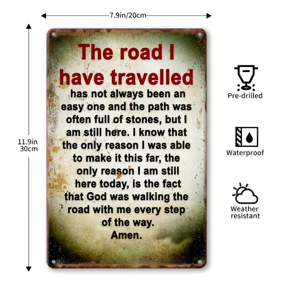 Rules of Life Inspirational Quote Vintage Metal Tin Sign Wall Decor