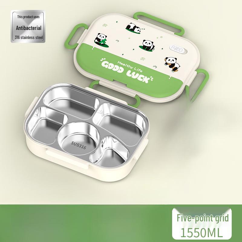 Kids 316 Stainless Steel 5-Compartment Insulated Lunch Box