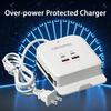 Caricabatterie Multi-Porta con Supporto Ricarica Rapida 2PD e 2USB Universale 5.1A Protezione da Cortocircuito e Sovraccarico Testa di Ricarica