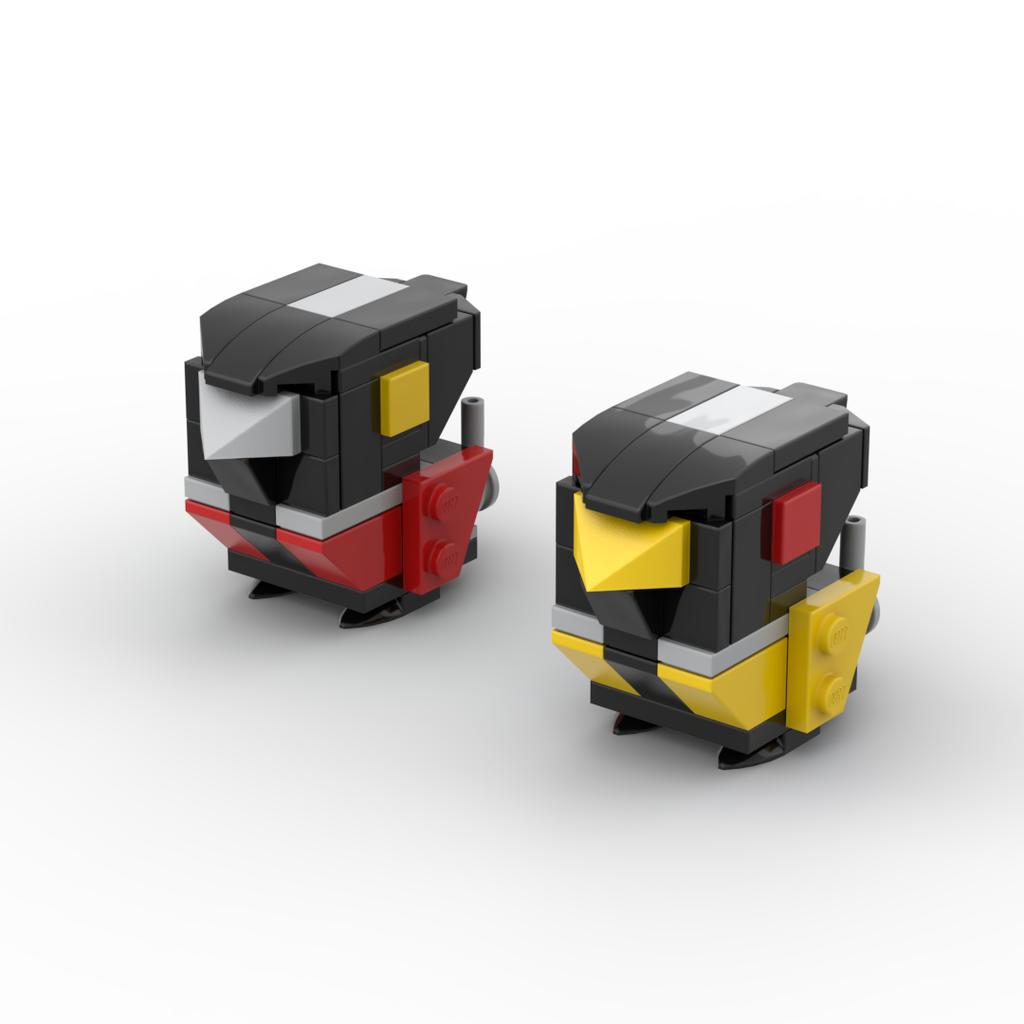 *Transform Auto Robot Brickheadz * Star Scream Jazz Prime DIY Enlighten MOC Block Brick set,Compatible With