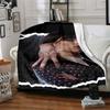 1Pc Ethereal Violinist Shadows Blanket For Couch Bed Plush Cozy Fuzzy Blanket Super Soft Warm Blankets For Fall And Winter 0918164