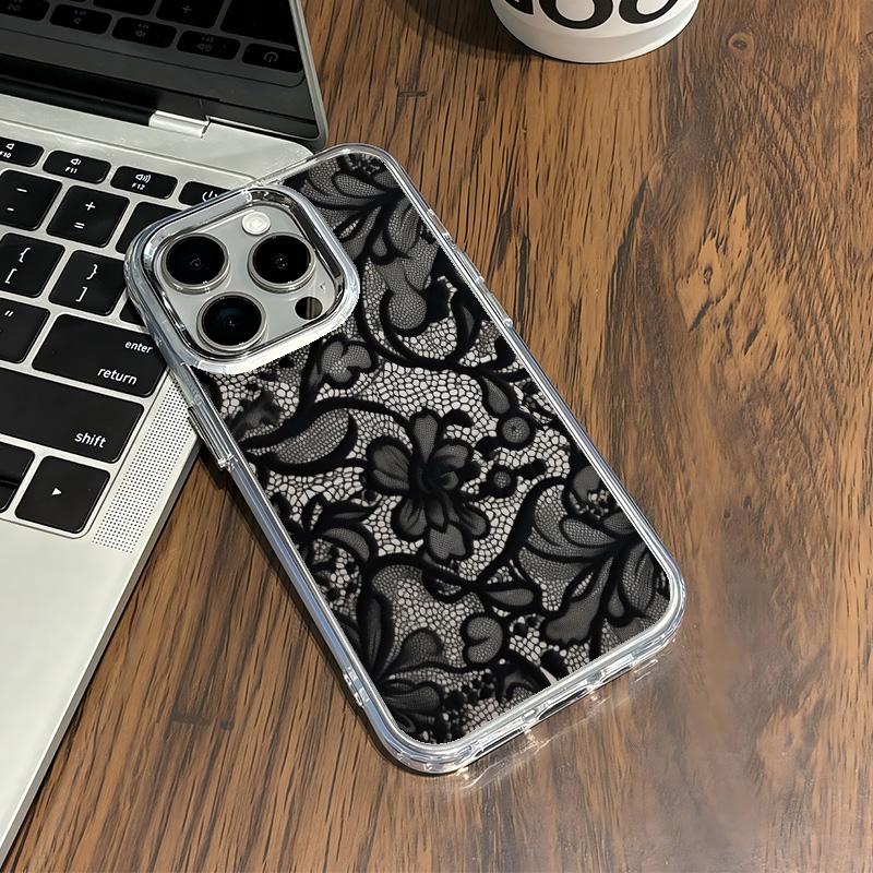 Handyhülle Für Google Pixel 10 9 8 7 8A 9A XL Pro 4G 5G Transparent Weiches Silikon TPU Rückseite Luxuriös Sexy Spitze Muster