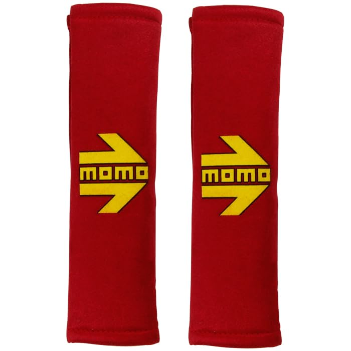 

MOMO Seat Belt Set of for Kei Compact and MOMO ARROW Pads, 2, Cars, Cars, Minivans, (Red)
