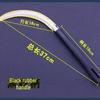Stainless Steel Serrated Sickle - Fine Teeth Weeding & Mowing Knife