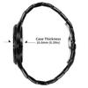 PINDOWS Mens Luxury Wristwatch Diamond Decoration Business Dress Specification Analog Quartz Type Waterproof Luminous Date Display Function Two-tone