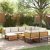 10 piece garden sofa set with cushions solid acacia wood