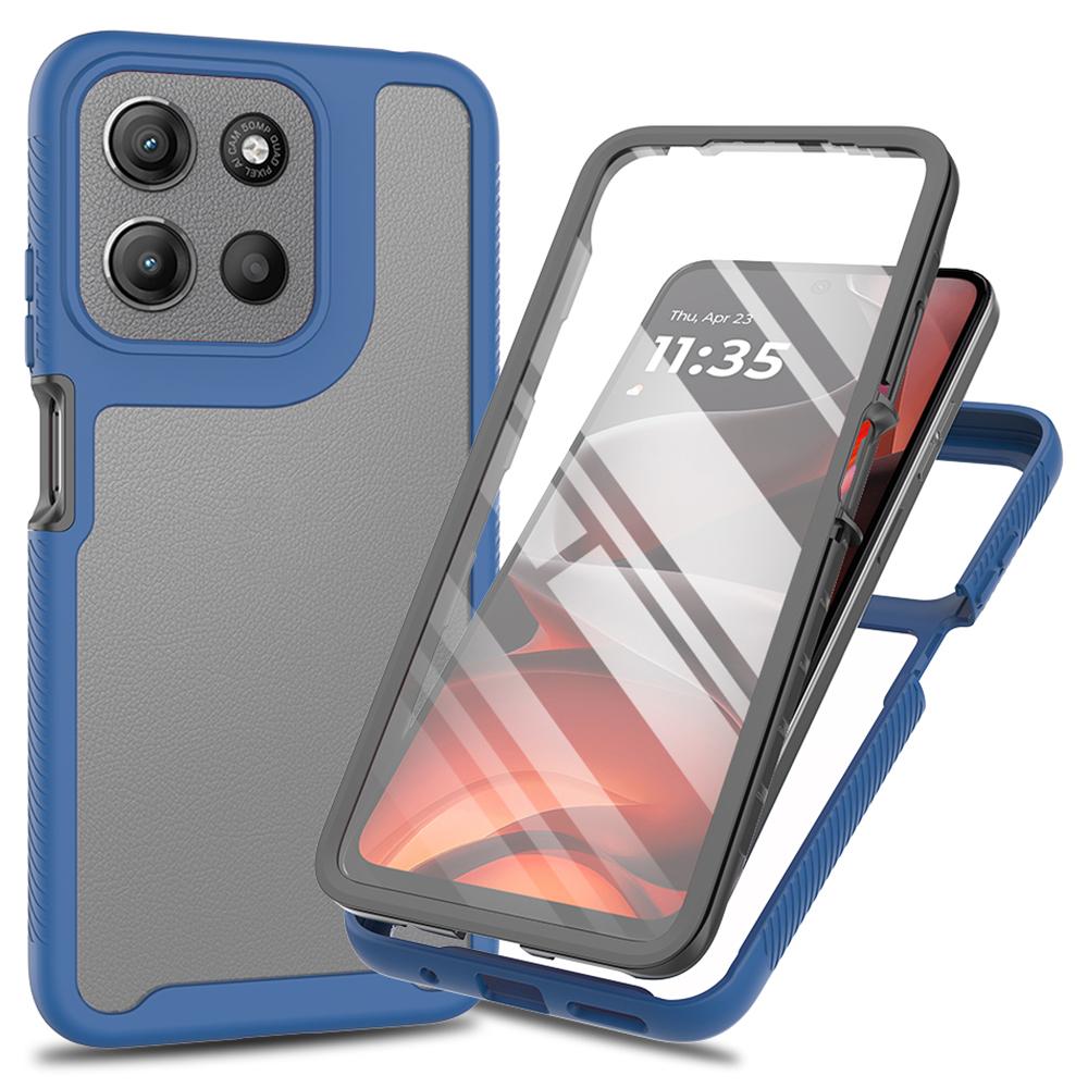 Clear Case for Motorola Moto E15 4G/G15 4G/G05 4G PC+TPU Phone Back Cover with PET Screen Film