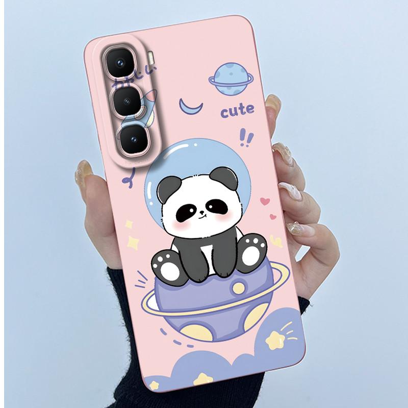 For Infinix Hot 60 Pro Plus Case Fashion Simplicity Flower Liquid Silicone Camera Protection Cover For Infinix Hot 60 Pro+ Capa