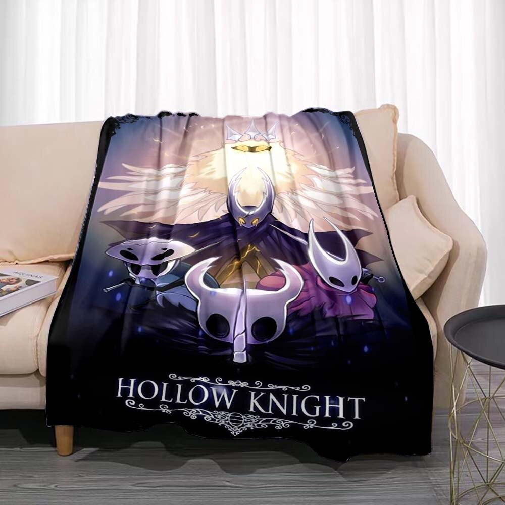 Hollow Knight deka Herní flanel Novinka Hřejivý flanel z mikrovlákna Odolný pro děti i dospělé Cestovní přehoz na pohovku
