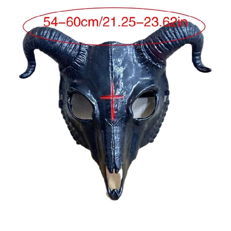 Halloween Goat Cosplay Mask, Goat Head Skeleton Mask for Halloween Party