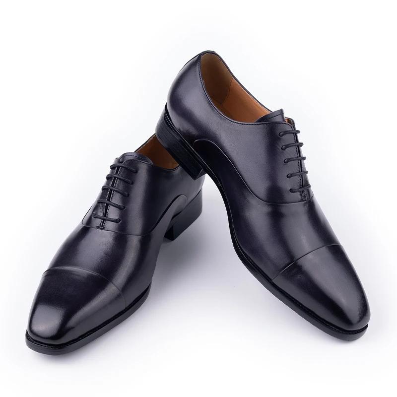 

Fashion High Quality Handmade Mens Oxford Leather Shoes Inner Suture Genuine Leather Men Dress Shoes Business Formal Leather Shoes 38 темно серый
