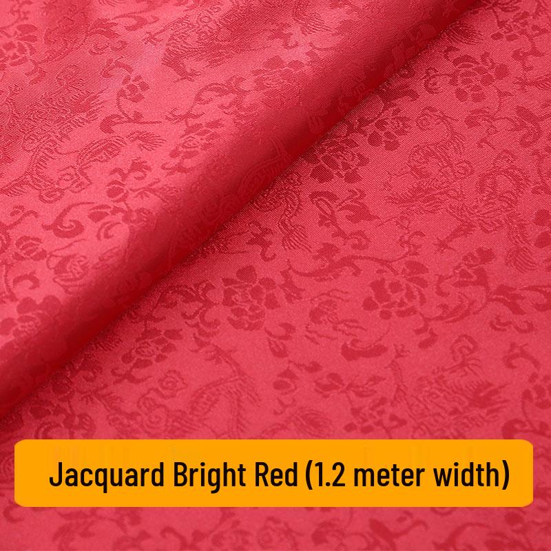 Bright Red Pure Cotton Fabric for Ceremonies: 3x3 Feet for Engagements, Weddings, Buddhist Altars, and Chinese Style Events