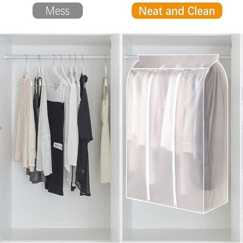 1Pc 3D Zipper Clothes Dust Cover Clothes Storage Wardrobe Suit Case Cover Home Organizer Bags Dress Suits Garment Bags for Clothes