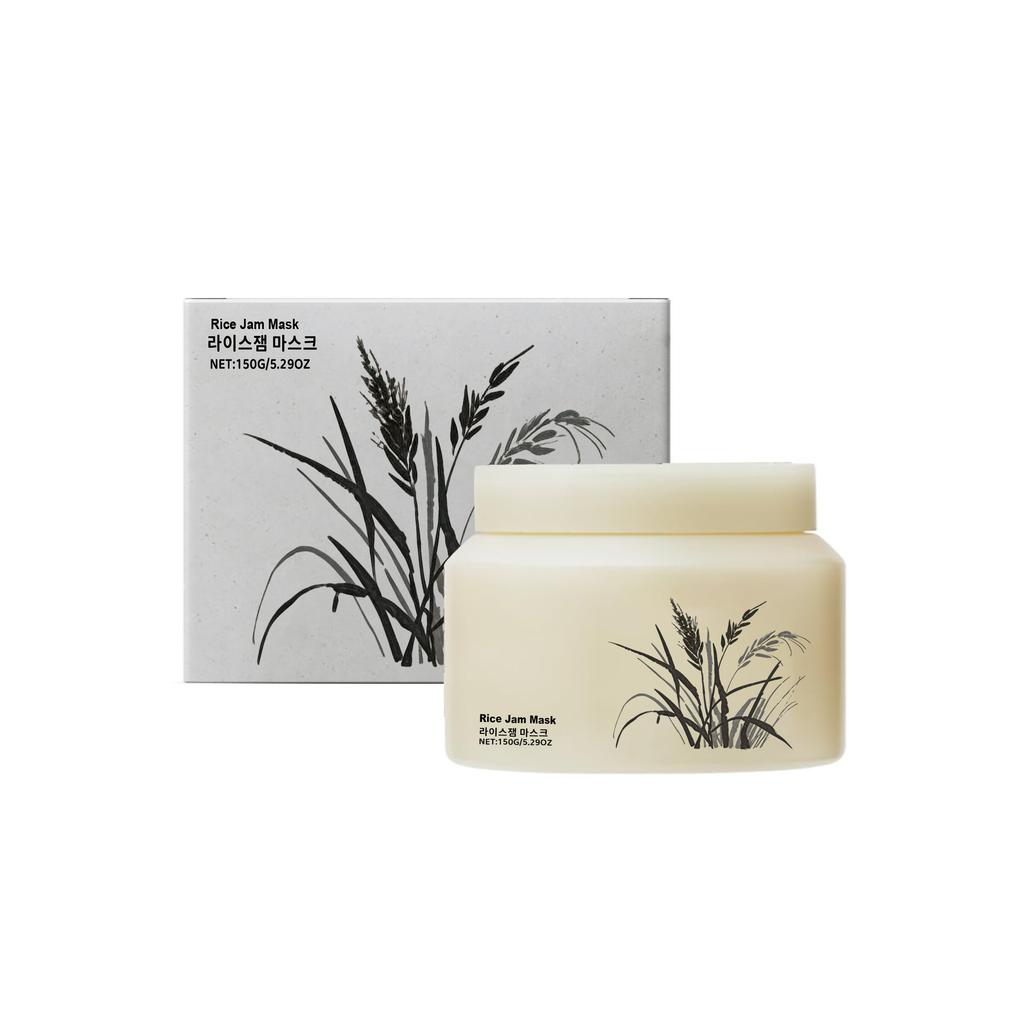 2pc Rice Hydrating Wash Off Mask Gentle Exfoliating Mask For Face And Body