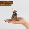 Jiang Taigong Fishing Ceramic Bonsai Rockery Ornament For Aquariums