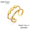 Fashion Stainless Steel Open Ring Dragonfly Irregular Geometric Finger Rings Women Jewelry Wedding Gift Wholesale