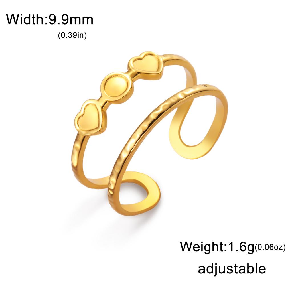 Fashion Stainless Steel Open Ring Dragonfly Irregular Geometric Finger Rings Women Jewelry Wedding Gift Wholesale