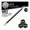 Mitsubishi Pencil x adidas Uni Writing Pencils AI04, B, Hexagonal Barrel, Black & Gold, 1 Dozen (12 Pencils) K5601B