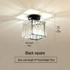 Elegant Gold Crystal Chandelier for Corridor, Balcony, or Cloakroom - Surface-Mounted Decorative Downlight