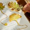 Chinese Style Metal Bookmark Vintage Leaf Design Book Marker Reading Accessories For Students Book Lovers Gift Stationery