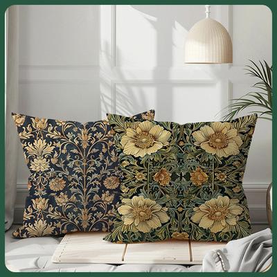 Neuer Herbst Zuhause Kissenbezug Naturblumenmuster Nickerchen Sofa Auto Geschenk Kissenkissen