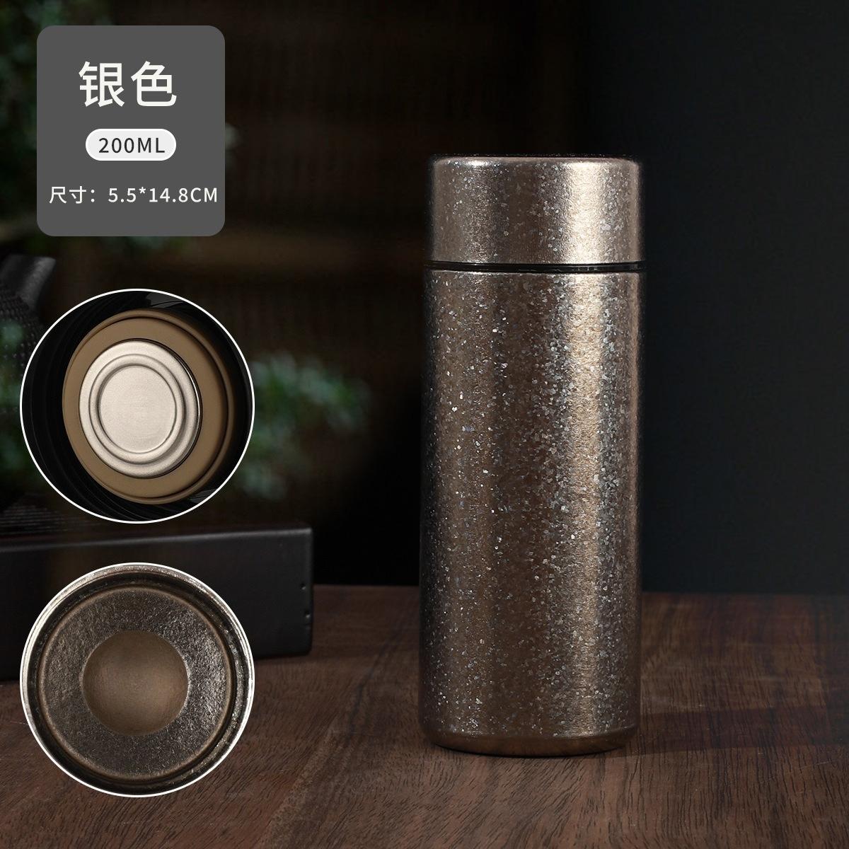 New Vacuum Insulated Titanium Travel Cup, High Appearance Titanium Water Cup for Office and Travel, Portable Simple Design