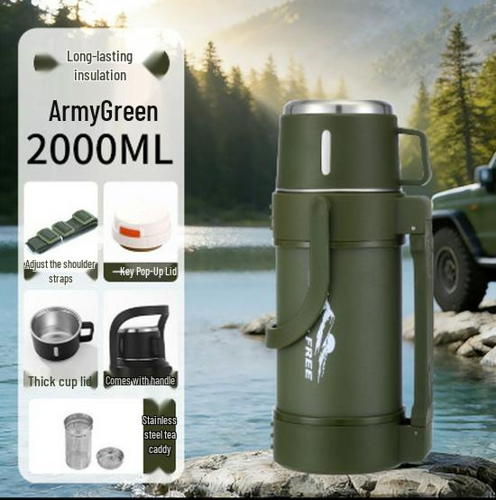 Large Capacity 304 Stainless Steel Insulated Thermos Cup for Travel and Home