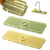 Protetor de respingos de torneira de pia de silicone, protetor de drenagem de sabão sanitário multiuso, tapete para pia de cozinha, utensílios