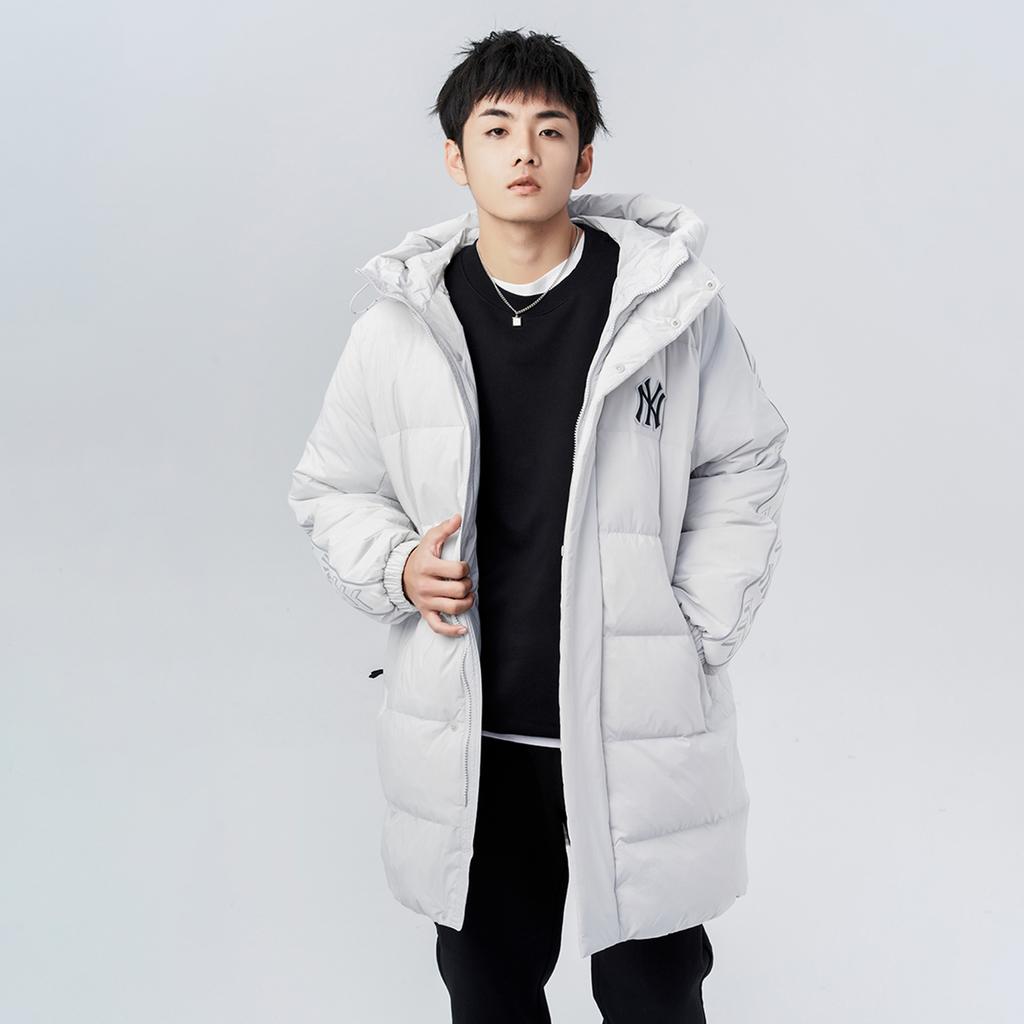 New MLB New York Yankees Down Jackets Unisex Light Gray 3ADJJ0616-50GRL