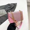 Women's Simple Chain Shoulder Messenger Bag 2025 Winter New Niche Design Versatile Ins Small Square Bag Korean Version