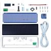 Kit Ceas cu Afișaj Spectru Muzical LED Pickup Lumină Ambientală pentru Birou cu 16 Moduri de Salt