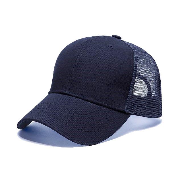 Custom Logo Two Tone Mesh Trucker Cap 5 Panel Adjustable Breathable Sun Protection Outdoor Sports Baseball Sun Hat