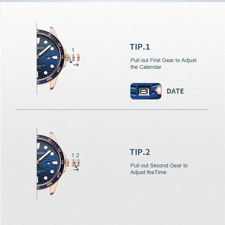 CURREN Pánské ocelové náramky Módní obchodní hodinky Quartz Calendar Pánské hodinky Vodotěsné pro studenty
