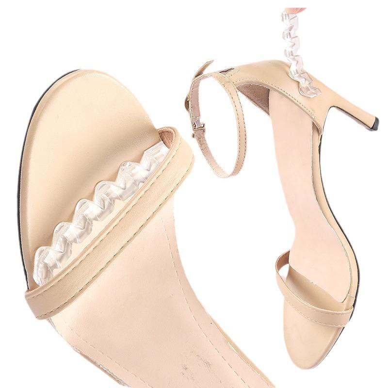 Anti-skid Sticker Sandals High Heels Water Ripple Transparent Forefoot Pad Invisible Anti-skid Sticker Gel Forefoot Half Size Pad